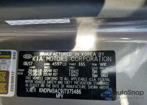 2018 Kia Sportage Lx from USA, damaged, VIN KNDPM3AC9J7375486